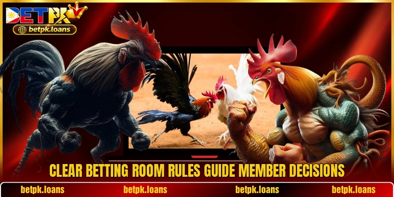 Clear betting room rules guide member decisions