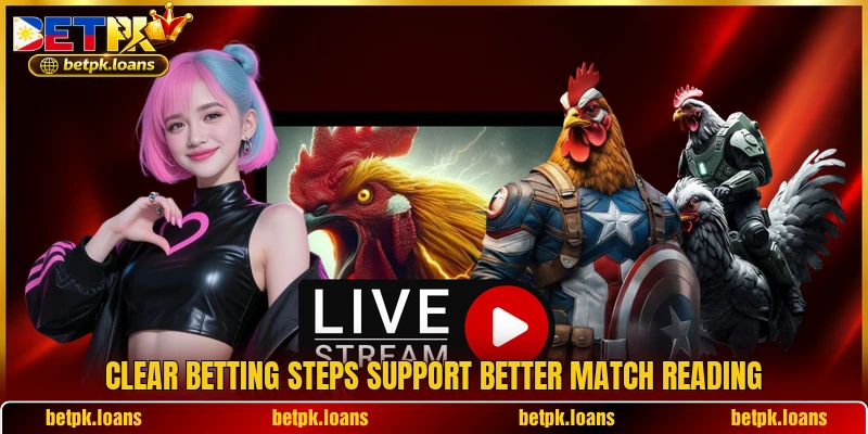Clear betting steps support better match reading