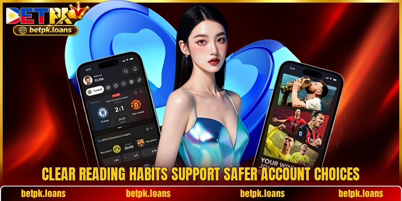 Clear reading habits support safer account choices