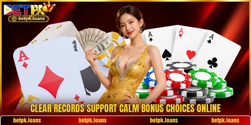 Clear records support calm bonus choices online