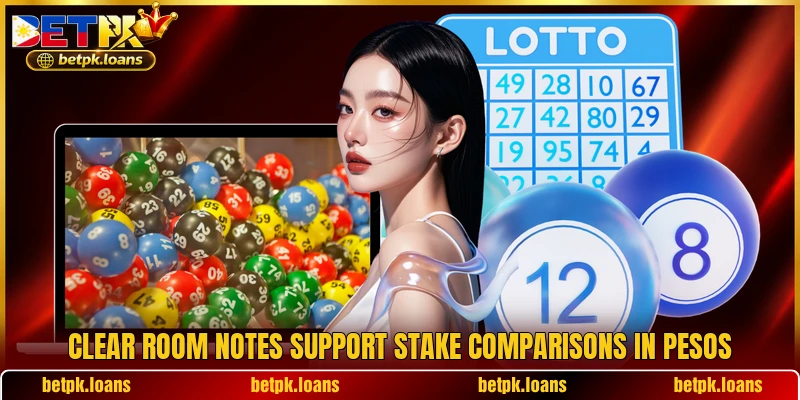Clear room notes support stake comparisons in pesos