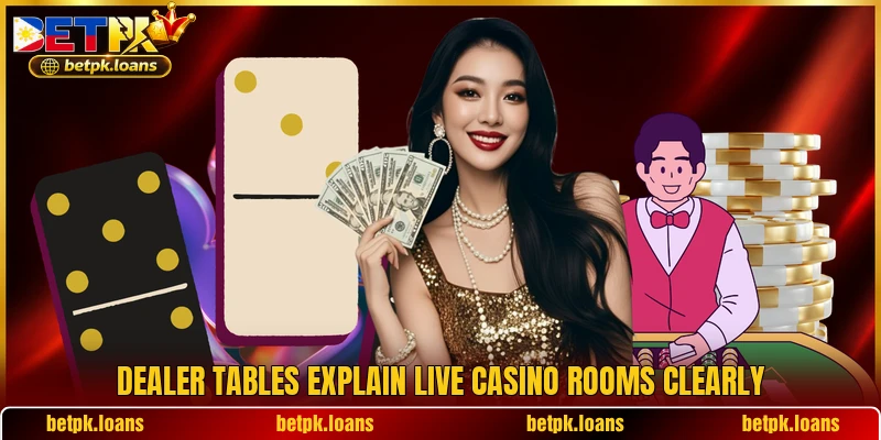 Dealer tables explain live casino rooms clearly
