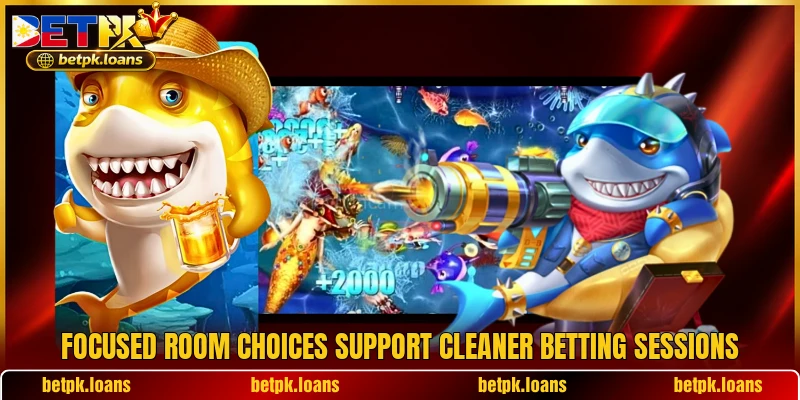 Focused room choices support cleaner betting sessions