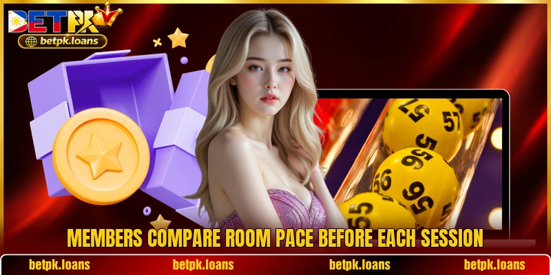 Members compare room pace before each session