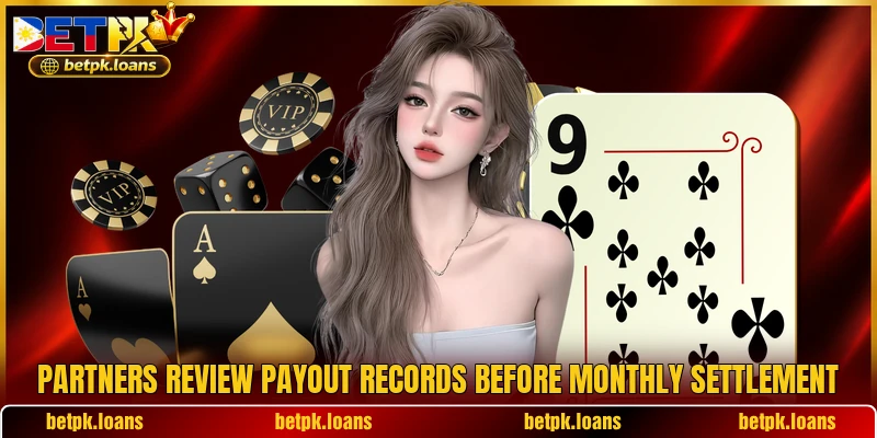 Partners review payout records before monthly settlement