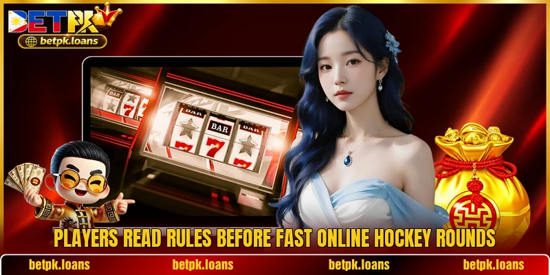 Players read rules before fast online hockey rounds