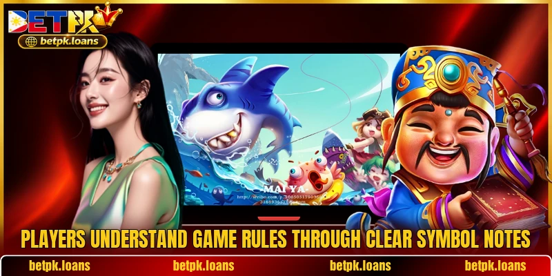 Players understand game rules through clear symbol notes