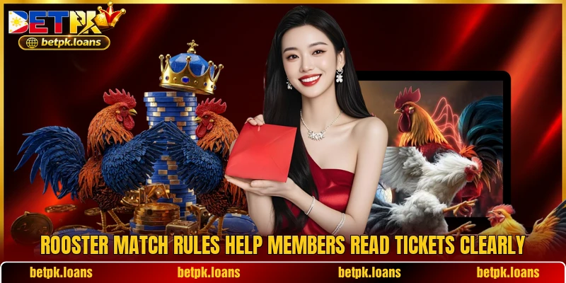 Rooster match rules help members read tickets clearly Rooster match rules help members read tickets clearly