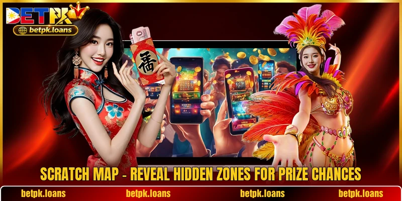 Scratch Map - Reveal Hidden Zones For Prize Chances