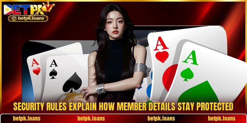 Security rules explain how member details stay protected